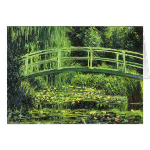Weiße Wasserlilien von Claude Monet, Vintage Kunst