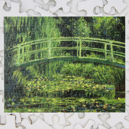 Weiße Wasserlilien von Claude Monet, Vintage Kunst Puzzle