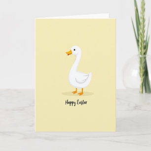 Weiße Wasservogel-Osterkarte Karte