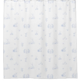 Weiße weiche und verblasste Waldlandsohle Duschvorhang