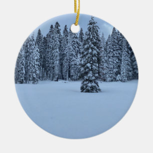 Weiße Weihnachten aus Tahoe! Keramik Ornament