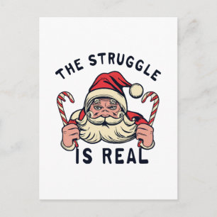 weiße Weihnachten, DER KAMPF IST REAL Postkarte