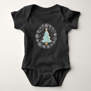 Weiße Weihnachten, Lebkuchen Baby Strampler