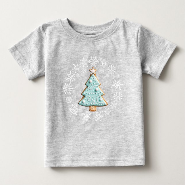 Weiße Weihnachten, Lebkuchengebäck T - Shirt (Vorderseite)