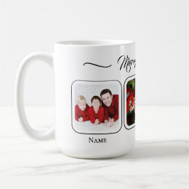 Weiße Weihnachts-Familientasse Kaffeetasse