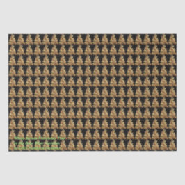 Weiße Weihnachtsbaume Seidenpapier