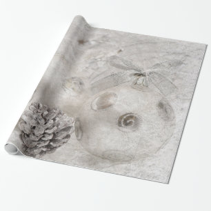 weiße Weihnachtsfeier Geschenkpapier