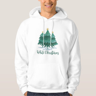 weiße Weihnachtsfeier Hoodie