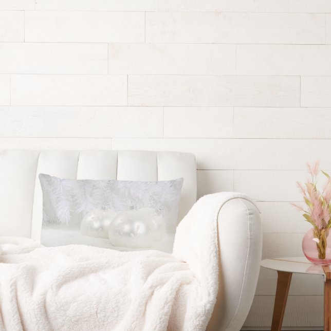 weiße Weihnachtsfeier Lendenkissen (Liege)