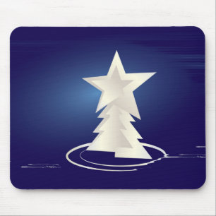 weiße Weihnachtsfeier Mousepad