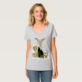 weiße Weihnachtsfeier T-Shirt