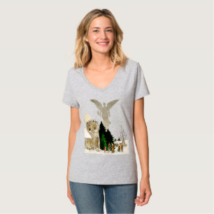 weiße Weihnachtsfeier T-Shirt
