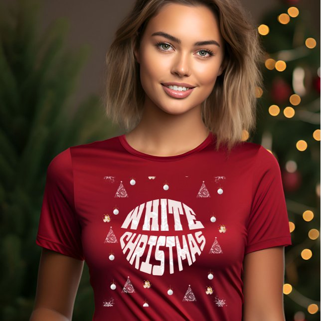 weiße Weihnachtsfeier T-Shirt (Von Creator hochgeladen)