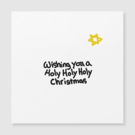 Weiße Weihnachtsfeiertage Magnetkarte