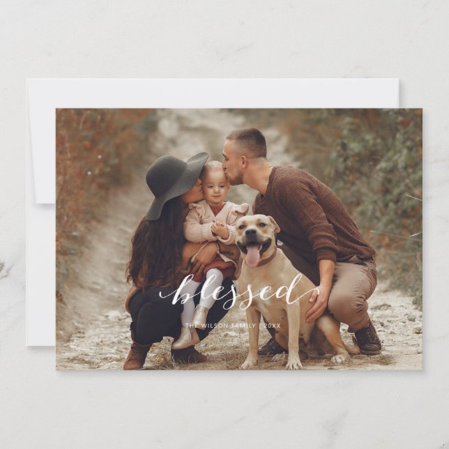 Weiße Weihnachtskarte Einladung (Vorderseite)