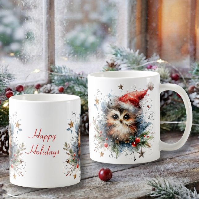 Weiße Weihnachtsschale Kaffeetasse (Von Creator hochgeladen)