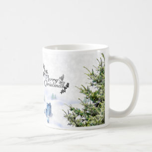 Weiße Weihnachtstasse Tasse