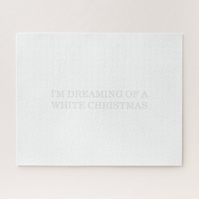 weiße Weihnachtszeit Puzzle (Horizontal)