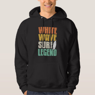 Weiße Welle Surf-Legende Retro-Surfen Geschenk Hoodie