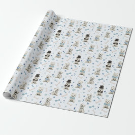 Weiße Westie mit Zubehör Whimsical Geschenkpapier
