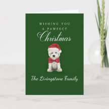 Weiße Westie-Weihnachts-Laune