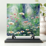 Weiße Wildblume Wasserfarben Kunst Fliese<br><div class="desc">Bringen Sie die Schönheit der Natur mit unserer blumengeschmückten Keramik Kachel! Dieses exquisite Design vereint die ruhige Essenz einer üppig blühenden Wiese mit einer Reihe von delikaten Wildblumen in sanften Pastelltönen. Die faszinierenden Details der Gänseblüten, des Kosmos und anderer lebendiger Blüten sind Set vor einem traumhaften, wasserfarbenen Hintergrund von grünen...</div>