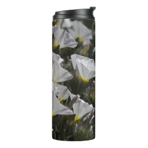 Weiße Wildblumen Thermosbecher