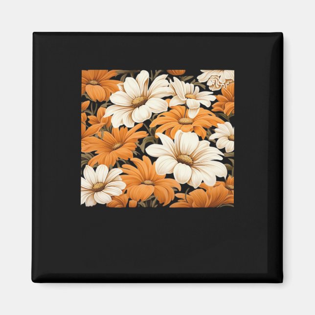 Weiße Wildblumen - Weitsichtigkeit Magnet (Vorne)