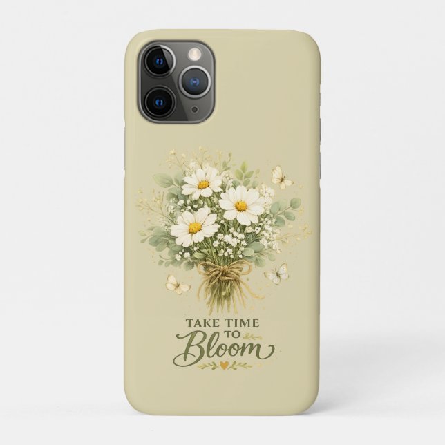 Weiße Wildblumenbouquet Case-Mate iPhone Hülle (Rückseite)