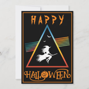 WEISSE WITZ AUF BROOM HAPPY HALLOWEEN COSTUMEN PAR EINLADUNG