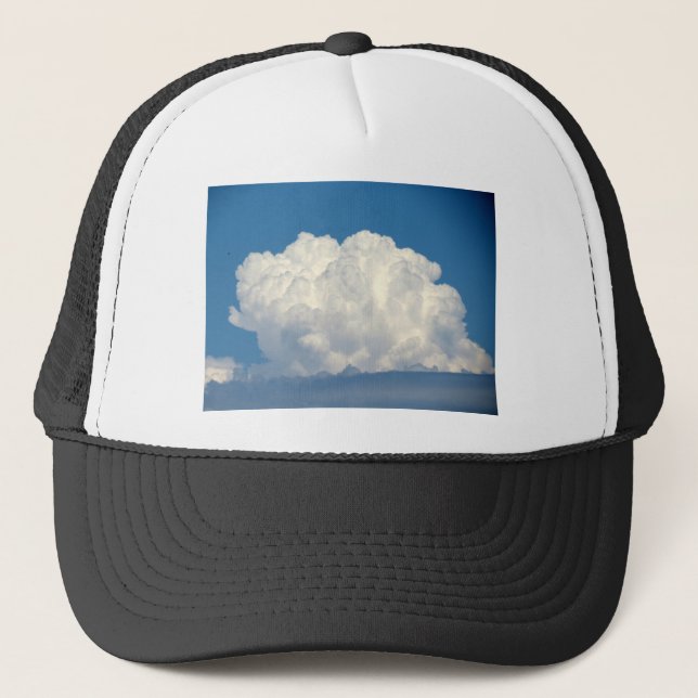 Weiße Wolke 6 Truckerkappe (Vorderseite)