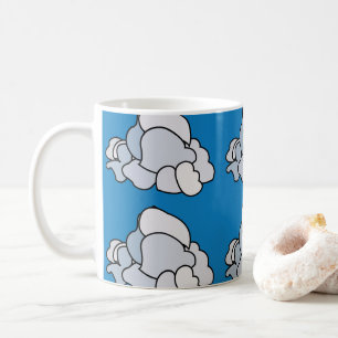 Weiße Wolken Kaffeetasse
