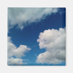 Weiße Wolken Magnet