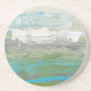 Weiße Wolken mit Blick auf die wunderschöne Landsc Sandstein Untersetzer