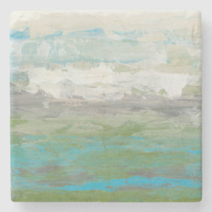 Weiße Wolken mit Blick auf die wunderschöne Landsc Steinuntersetzer