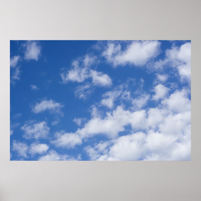 Weiße Wolken. Poster (Vorne)