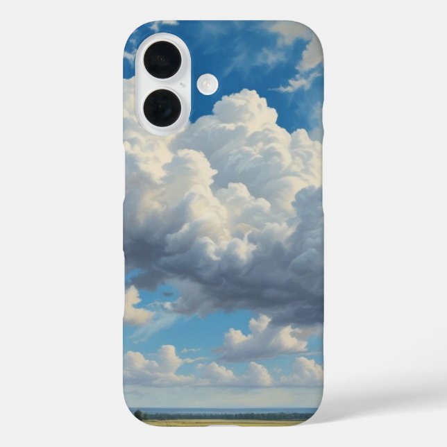Weiße Wolken und klarer blauer Himmel Case-Mate iPhone Hülle (Rückseite)