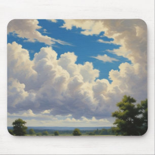 Weiße Wolken und klarer blauer Himmel Mousepad