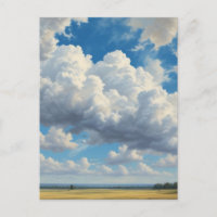 Weiße Wolken und klarer blauer Himmel