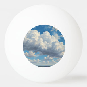Weiße Wolken und klarer blauer Himmel Tischtennisball