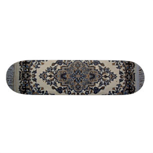 weiße Wolldecke Skateboard