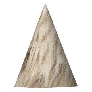 Weiße Wolle Fluffy Textur Hintergrund Partyhütchen