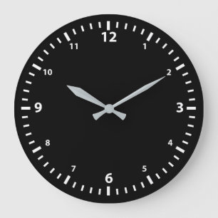 Weiße Zahl Uhr Gesicht