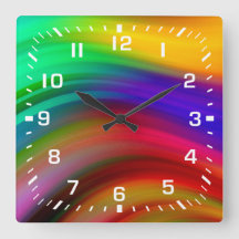 Weiße Zahlen / Regenbogenstreifen