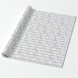 Weiße Ziegel Geschenkpapier