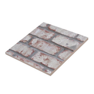 Weiße Ziegelwand Fliese