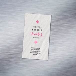 Weißeiche, magnetisch magnetische visitenkarte