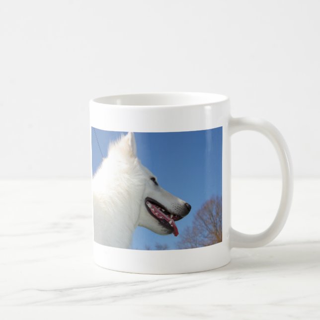 Weißen Schweizer Schäferhunde Tasse (Rechts)