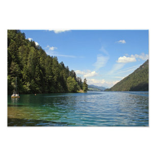 Weißensee, Österreich Fotodruck