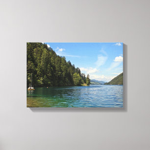 Weißensee, Österreich Leinwanddruck
